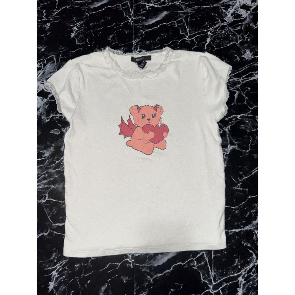 Lace-Trim Baby Tee